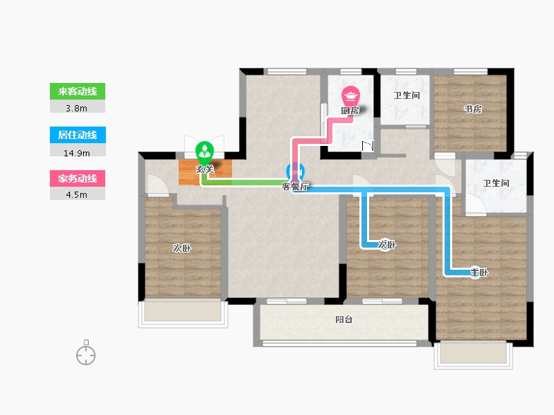 山东省-济南市-中国铁建花语拾光-108.00-户型库-动静线