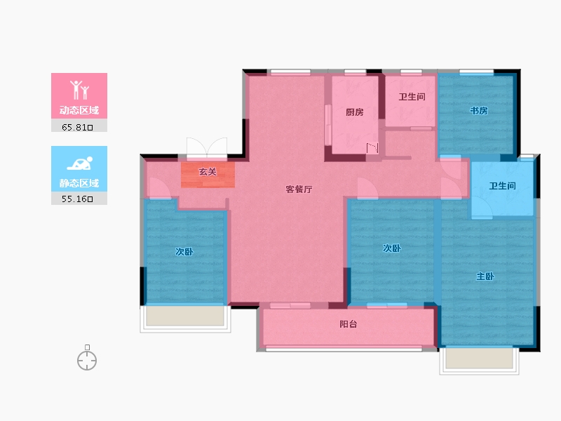 山东省-济南市-中国铁建花语拾光-108.00-户型库-动静分区