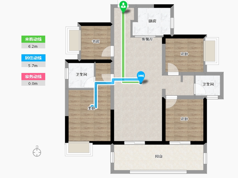 广西壮族自治区-南宁市-彰泰红-91.20-户型库-动静线