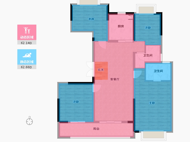 江苏省-镇江市-红星天铂-112.00-户型库-动静分区