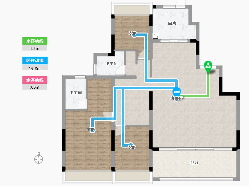 贵州省-遵义市-中国铁建・西派府-131.97-户型库-动静线