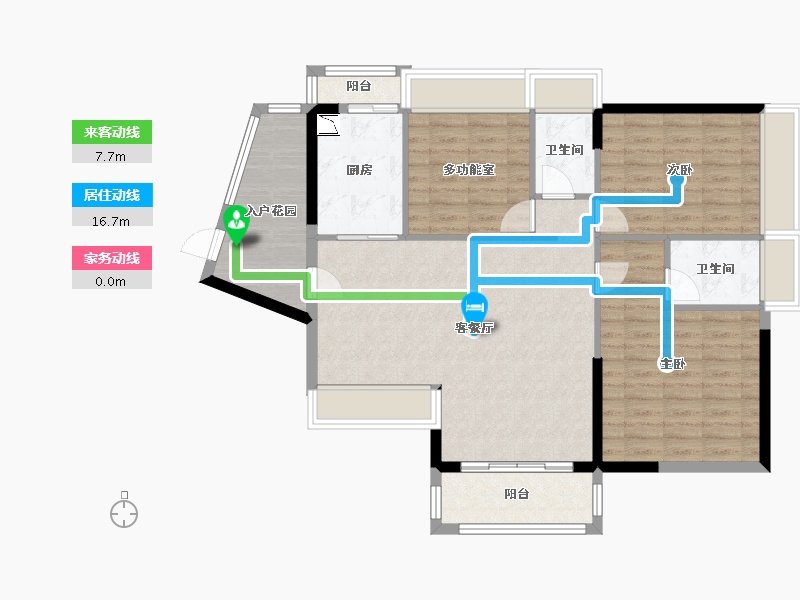 广东省-江门市-奥园汇源新都-99.13-户型库-动静线