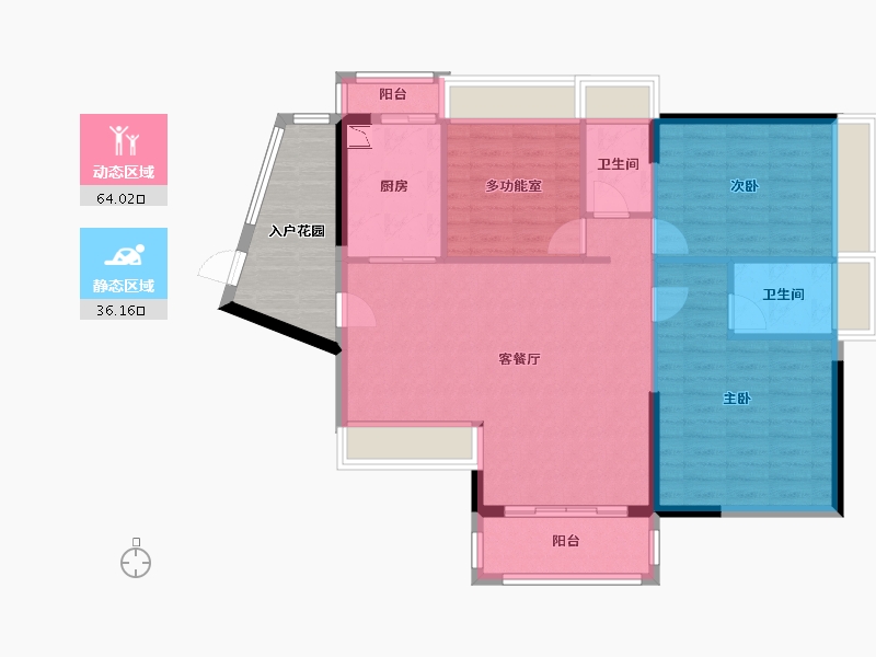 广东省-江门市-奥园汇源新都-99.13-户型库-动静分区