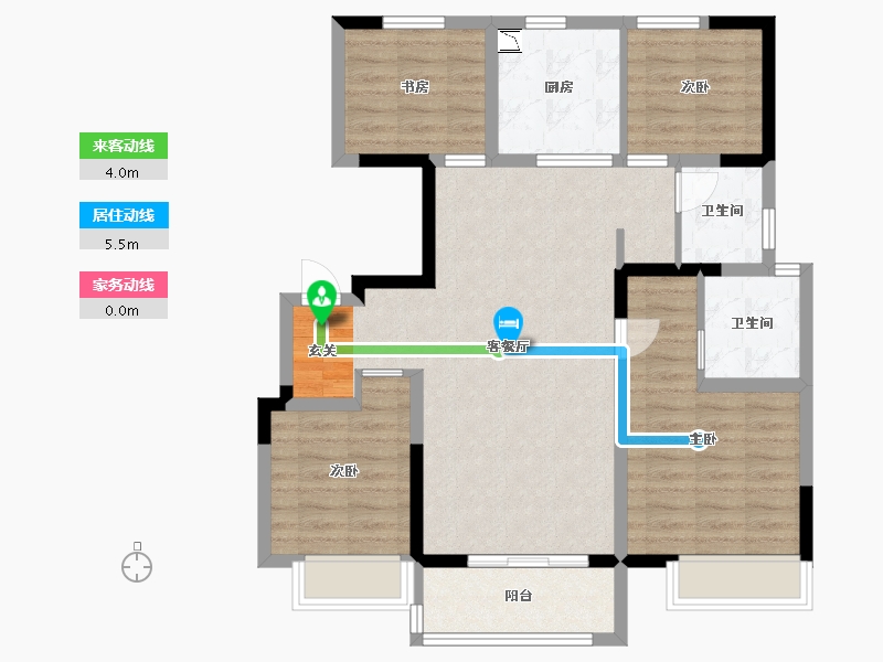 山东省-济南市-万科金色悦城新著-90.24-户型库-动静线