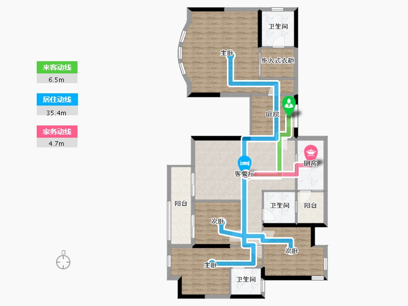 广东省-广州市-广园东东方名都-127.58-户型库-动静线