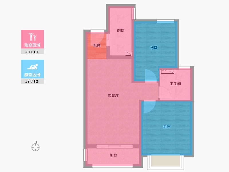 河北省-石家庄市-石家庄・融创城-55.49-户型库-动静分区