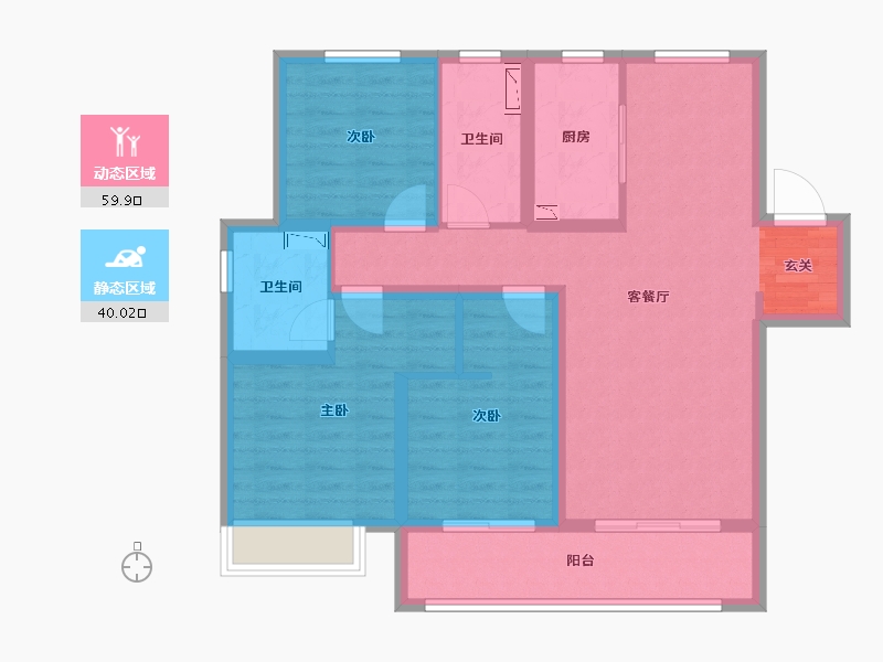 河北省-石家庄市-石家庄・融创城-87.94-户型库-动静分区