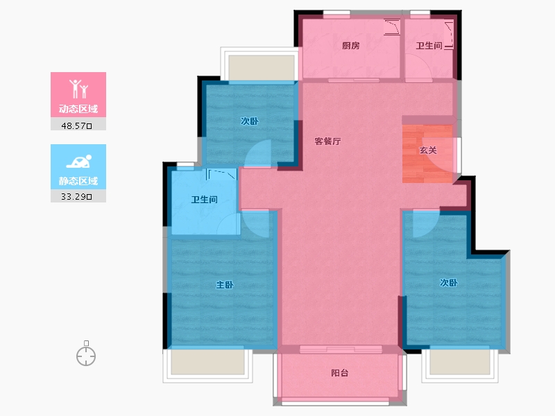 广东省-东莞市-唐商翰林府-72.24-户型库-动静分区