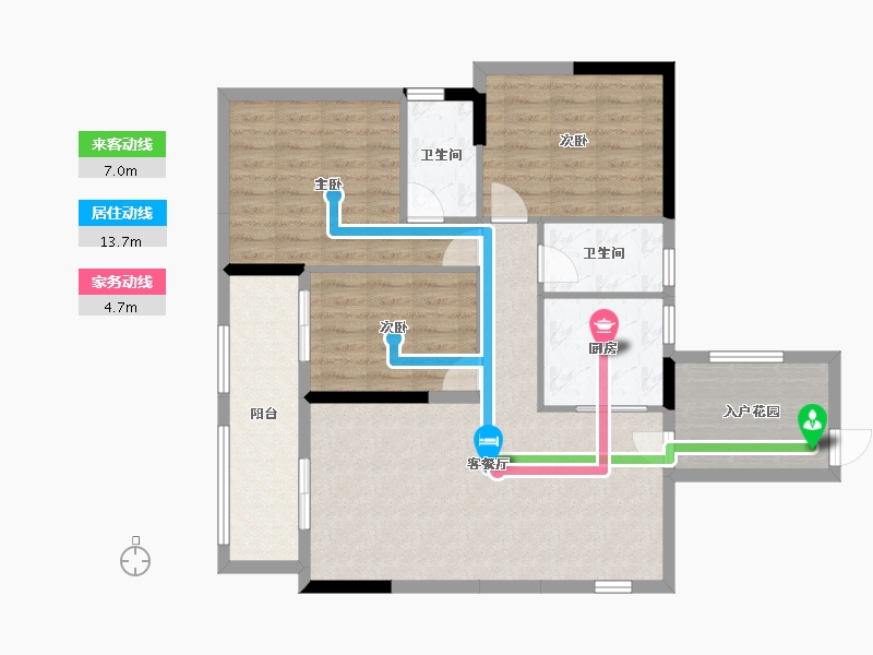 广东省-江门市-锦绣嘉园-97.53-户型库-动静线