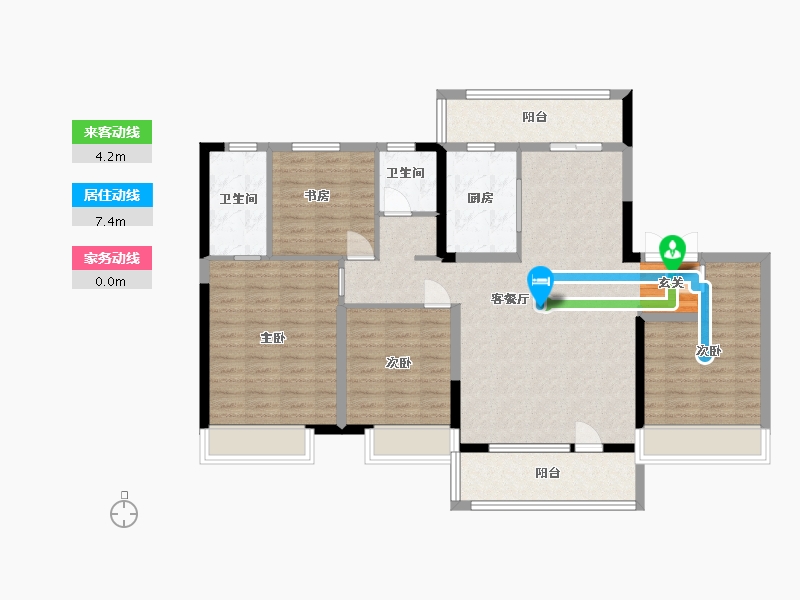 山东省-济宁市-博观云著-113.60-户型库-动静线