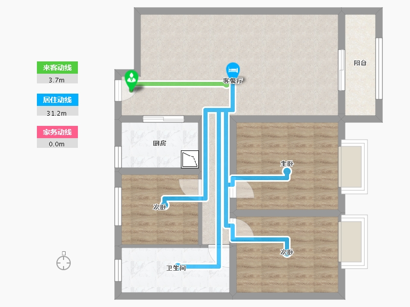 山东省-德州市-崇德公馆-79.32-户型库-动静线