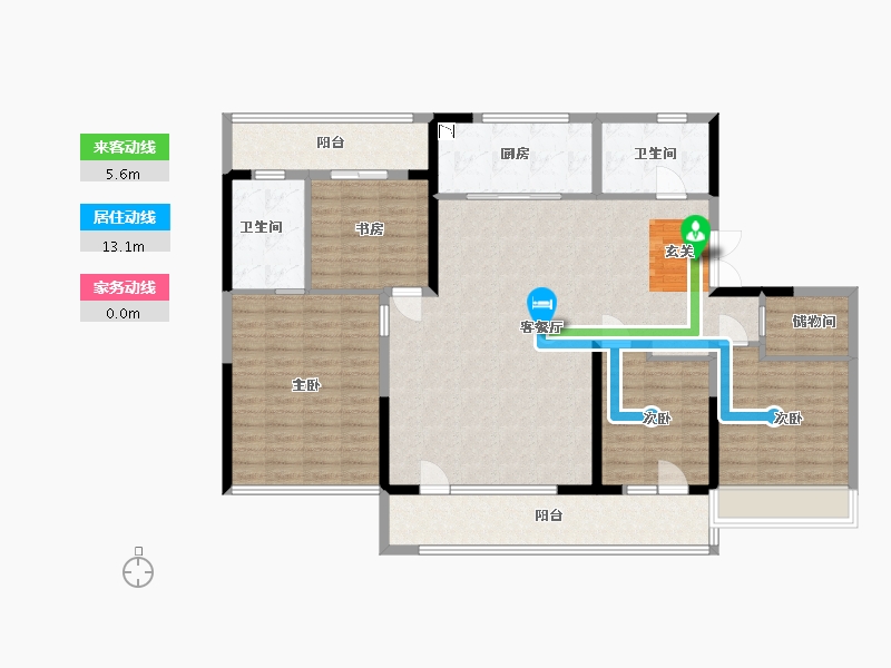 山东省-济宁市-博观云著-135.20-户型库-动静线