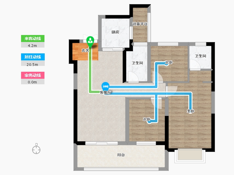 湖北省-十堰市-百强世纪城|百强中心-86.15-户型库-动静线