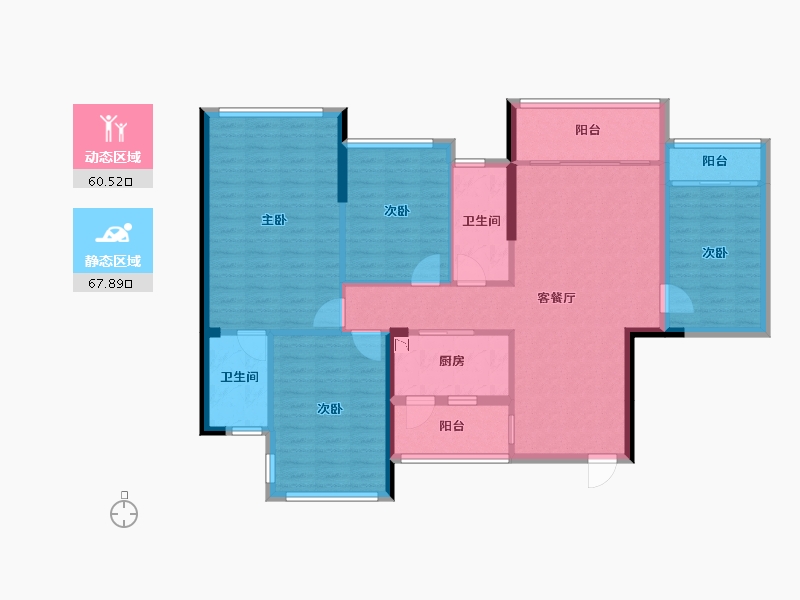 广西壮族自治区-南宁市-森林假日-116.02-户型库-动静分区