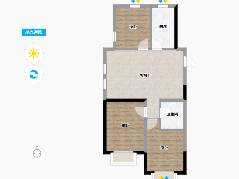 吉林省-长春市-德辉首府-61.09-户型库-采光通风