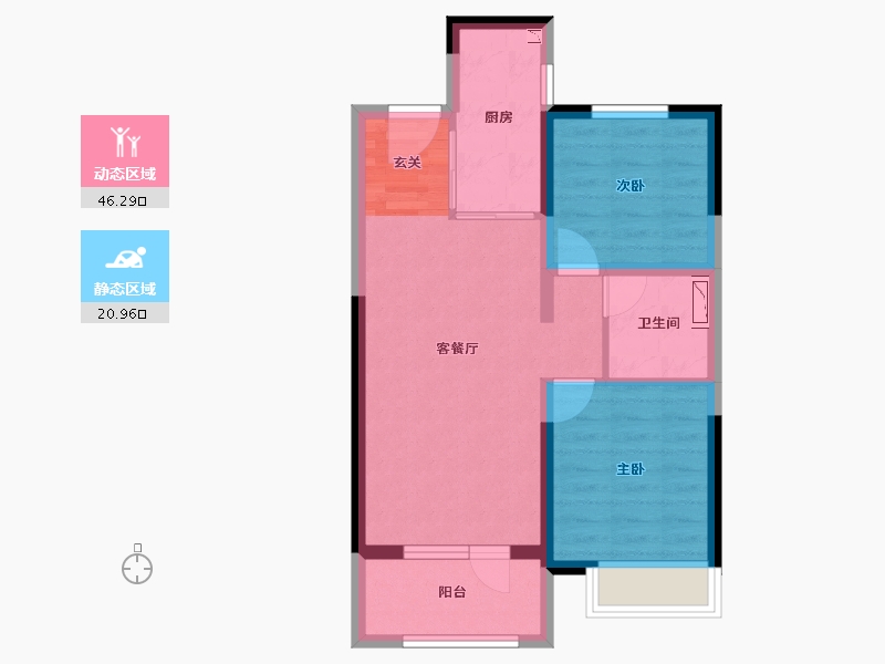 河北省-石家庄市-保利城-59.33-户型库-动静分区