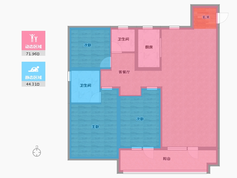 山东省-济宁市-瑞马大都会-104.00-户型库-动静分区