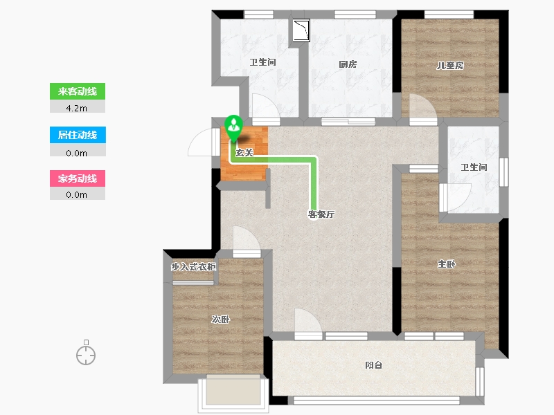 山东省-青岛市-昆仑樾-77.13-户型库-动静线