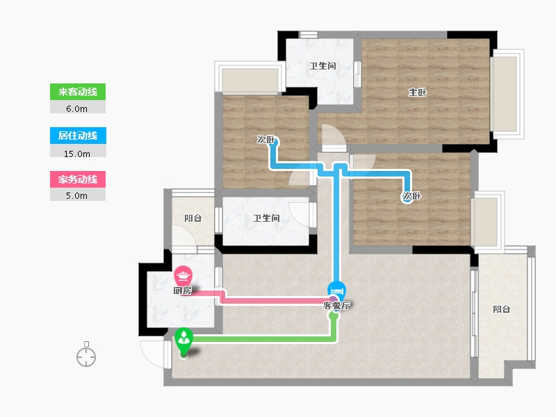 四川省-成都市-锦德天府-93.90-户型库-动静线