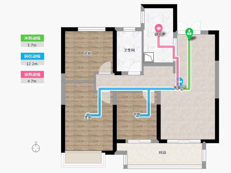 河南省-三门峡市-灵宝建业・壹号城邦-79.99-户型库-动静线