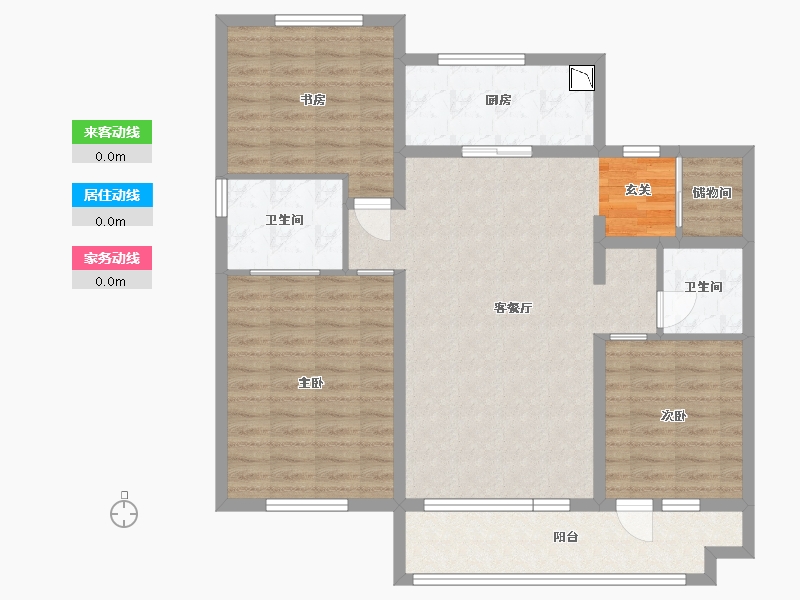 山东省-青岛市-万科公园大道-103.20-户型库-动静线