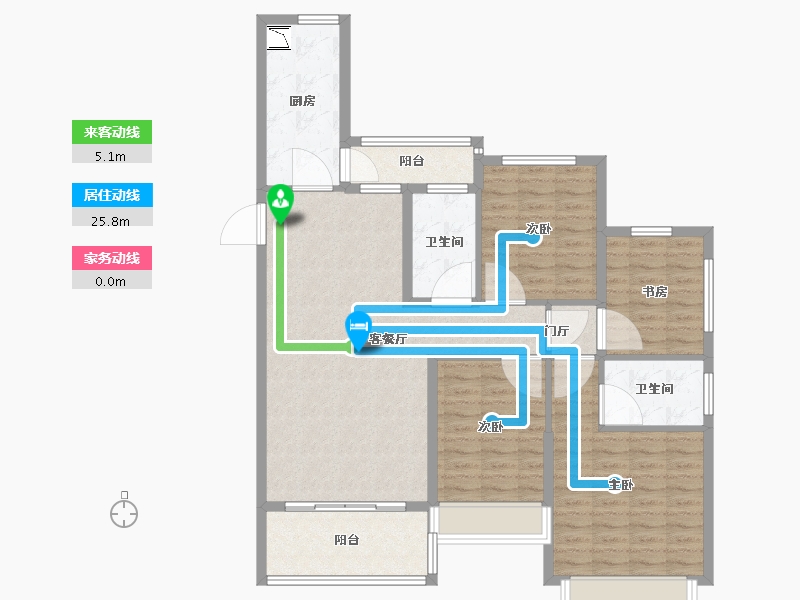 河南省-洛阳市-恒大绿洲-115.00-户型库-动静线