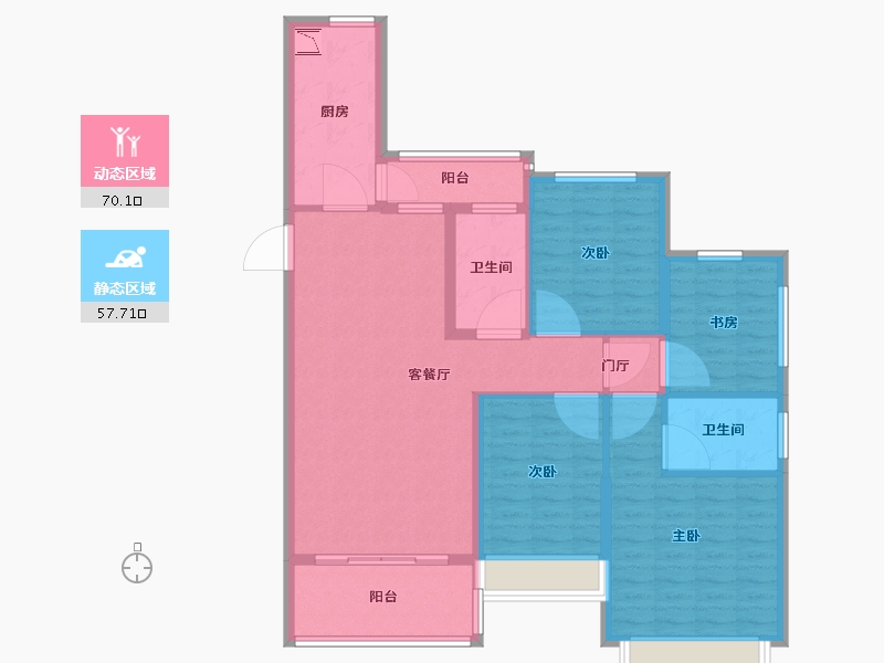 河南省-洛阳市-恒大绿洲-115.00-户型库-动静分区