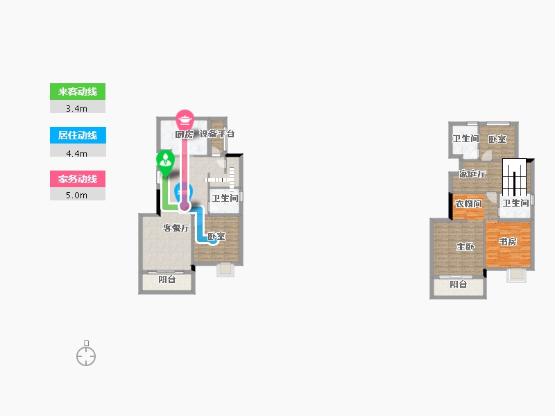 湖北省-襄阳市-恒大御景・云栖-132.22-户型库-动静线