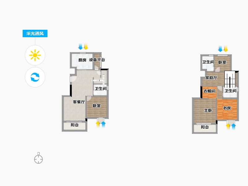 湖北省-襄阳市-恒大御景・云栖-132.22-户型库-采光通风