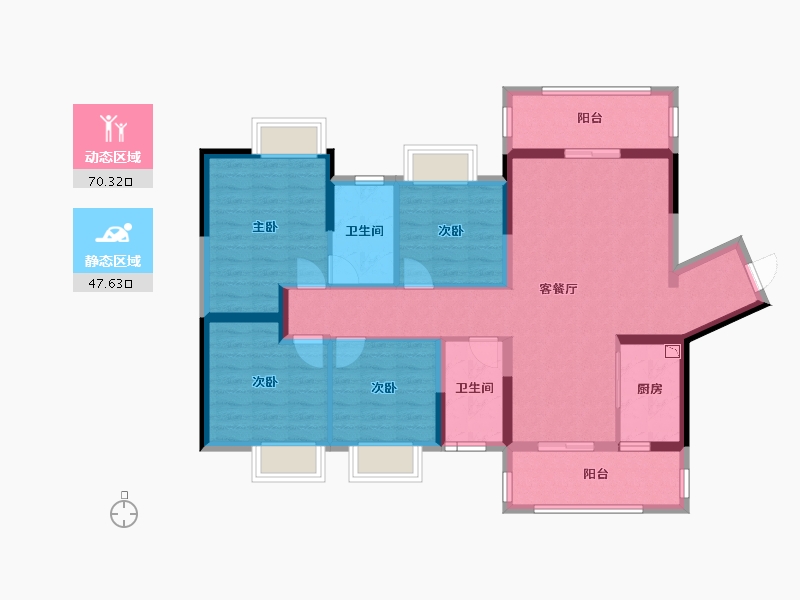 广西壮族自治区-南宁市-盛邦滨江府-104.69-户型库-动静分区