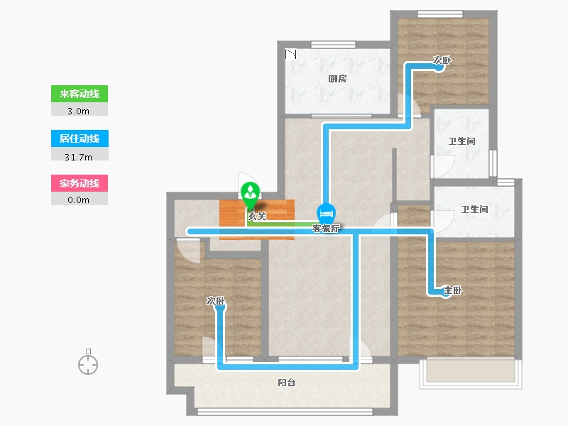 山东省-青岛市-宸悦府-102.40-户型库-动静线