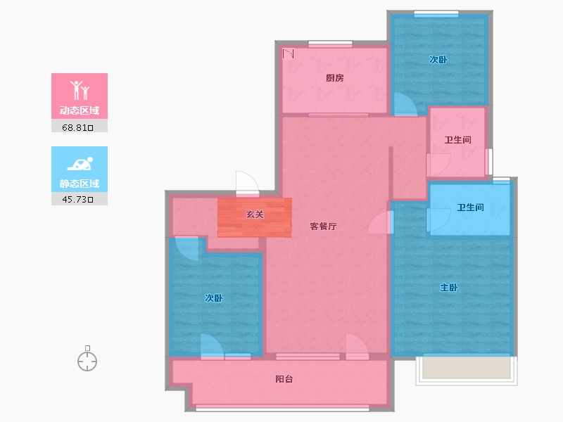 山东省-青岛市-宸悦府-102.40-户型库-动静分区