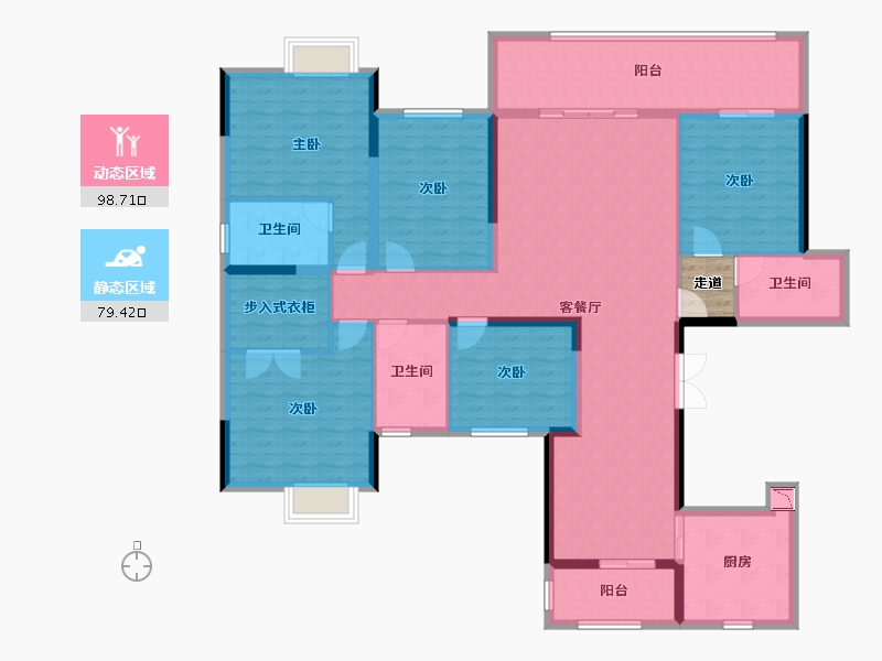 广西壮族自治区-南宁市-盛邦滨江府-162.99-户型库-动静分区