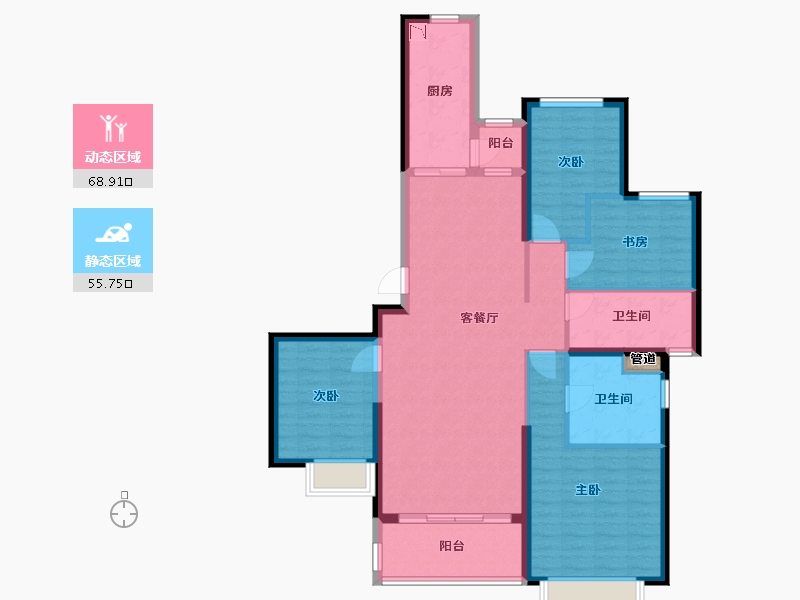 山西省-太原市-太原恒大金碧天下-112.40-户型库-动静分区