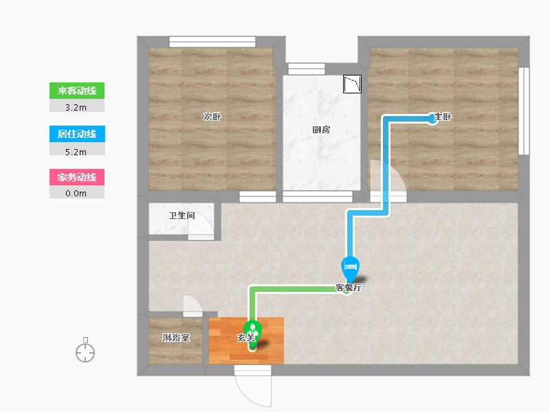 山西省-太原市-海唐金洲-49.83-户型库-动静线