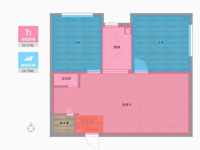 山西省-太原市-海唐金洲-49.83-户型库-动静分区