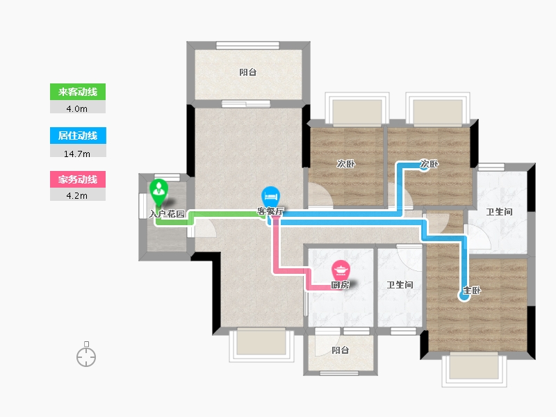 广东省-江门市-时代名庭-71.72-户型库-动静线