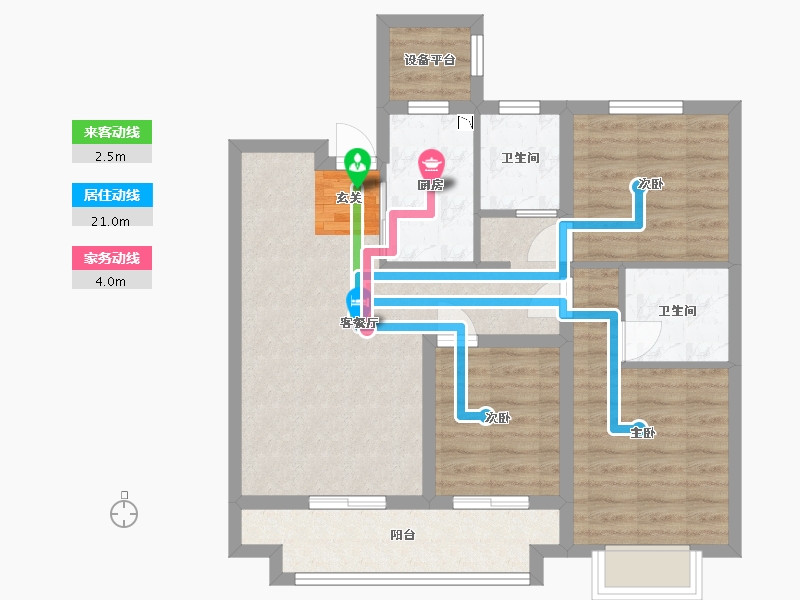 山西省-太原市-海唐金洲-78.19-户型库-动静线