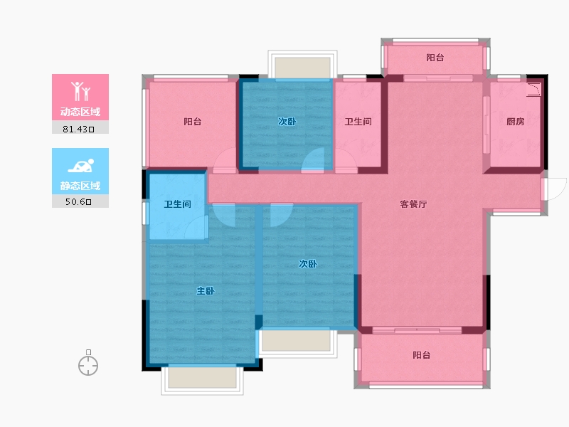 广西壮族自治区-玉林市-玉林奥园康城-118.20-户型库-动静分区