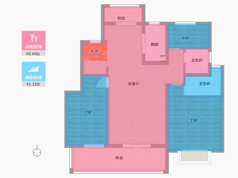 江苏省-南通市-九溪源著-96.00-户型库-动静分区