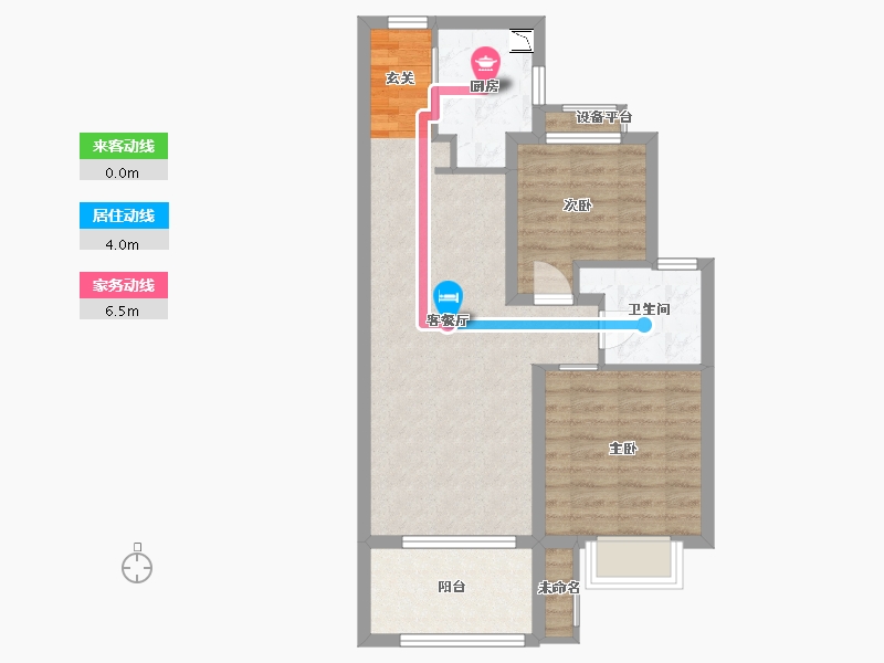 江苏省-南通市-阳光城西欧・文澜府-64.00-户型库-动静线