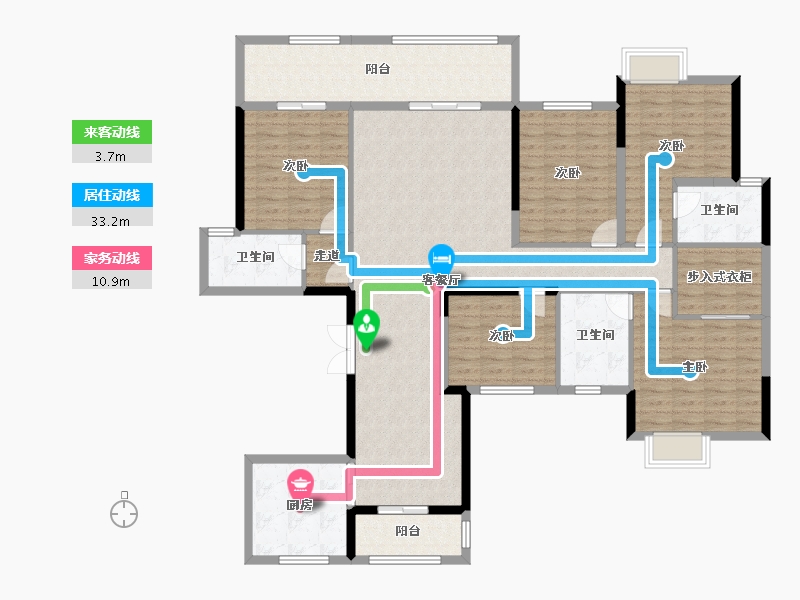 广西壮族自治区-南宁市-盛邦滨江府-162.34-户型库-动静线