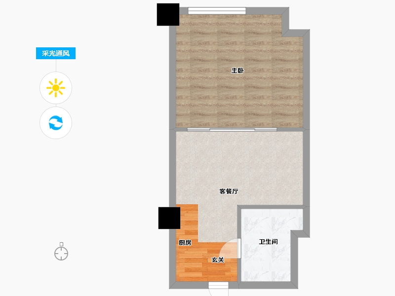 江苏省-南通市-罗缦广场-40.81-户型库-采光通风