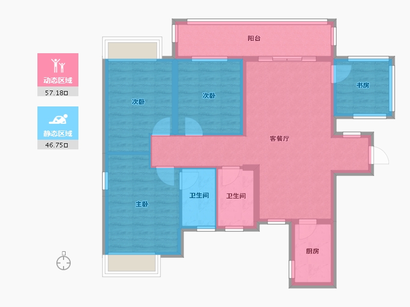 广西壮族自治区-南宁市-建工城-92.36-户型库-动静分区