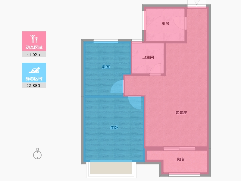 浙江省-丽水市-凯弘鼎园-57.61-户型库-动静分区