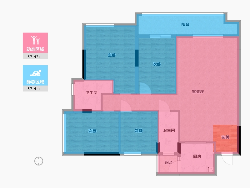 广东省-湛江市-康达轩-103.62-户型库-动静分区