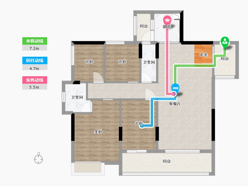 广东省-湛江市-康达轩-104.95-户型库-动静线