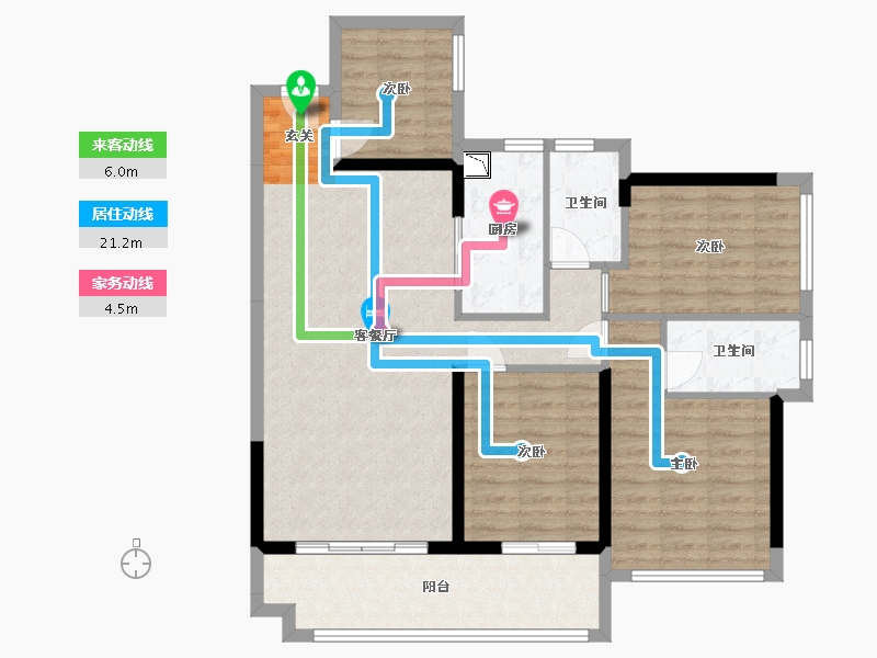 广东省-湛江市-钰海豪庭-98.48-户型库-动静线