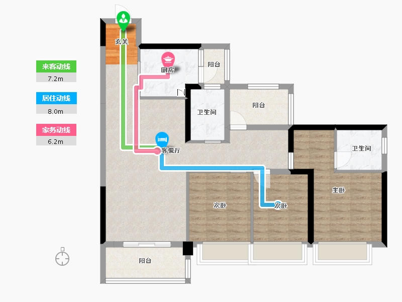 广东省-湛江市-湛江华发新城-98.37-户型库-动静线