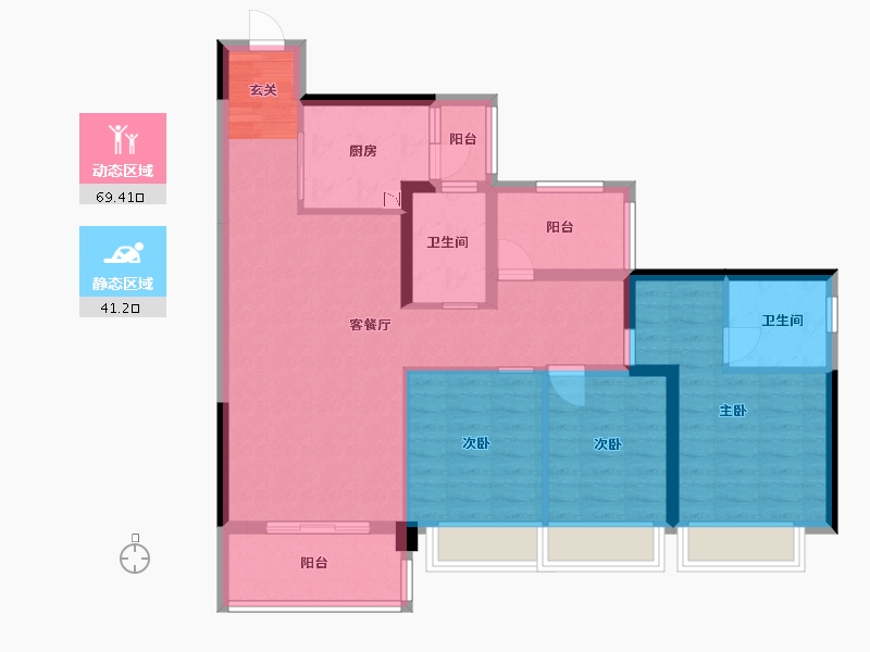 广东省-湛江市-湛江华发新城-98.37-户型库-动静分区